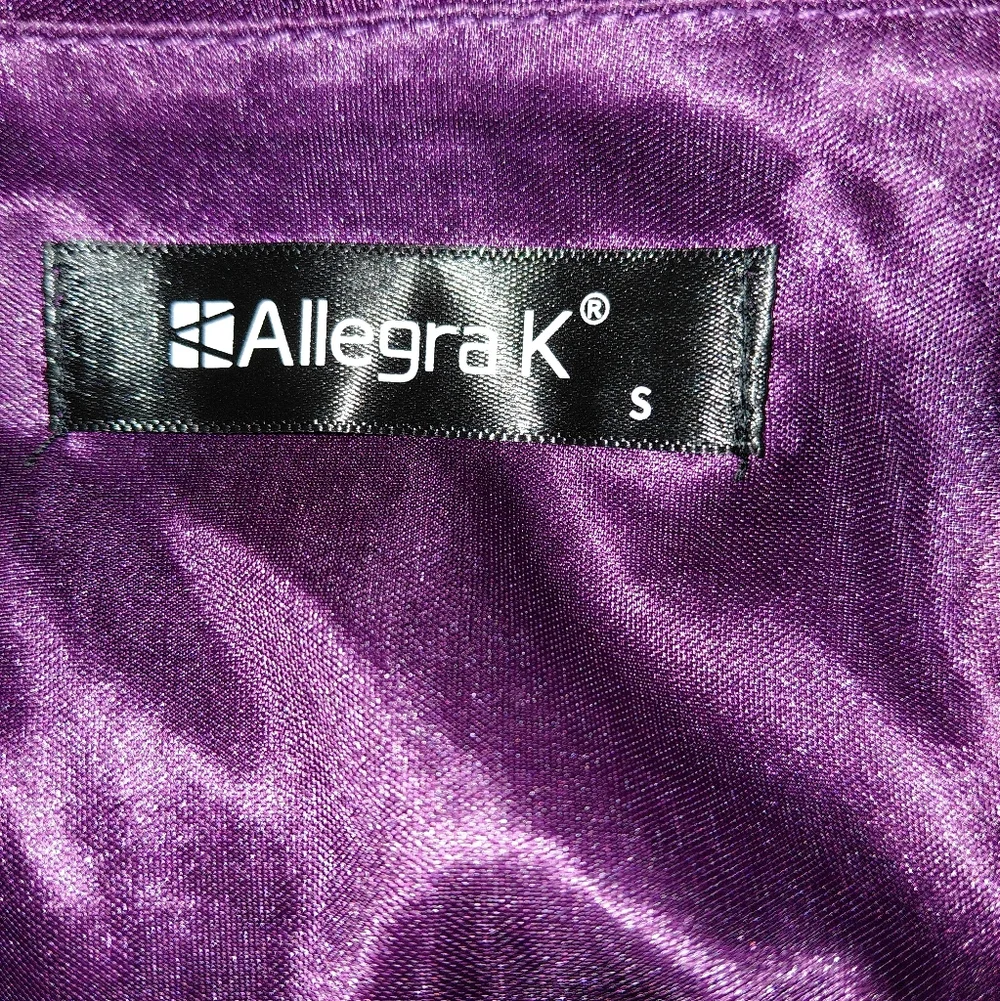 Allegra K Purple Sequin Mini Dress ✨ Size S | Y2K Glam Party Homecoming Prom